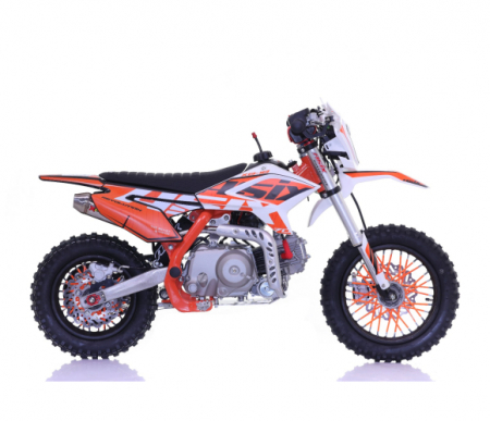 Motocicleta Enduro/Cross Asix XB18, 70cc, 4T, roti 12"/10", pornire electromotor, culoare portocaliu/gri [5]