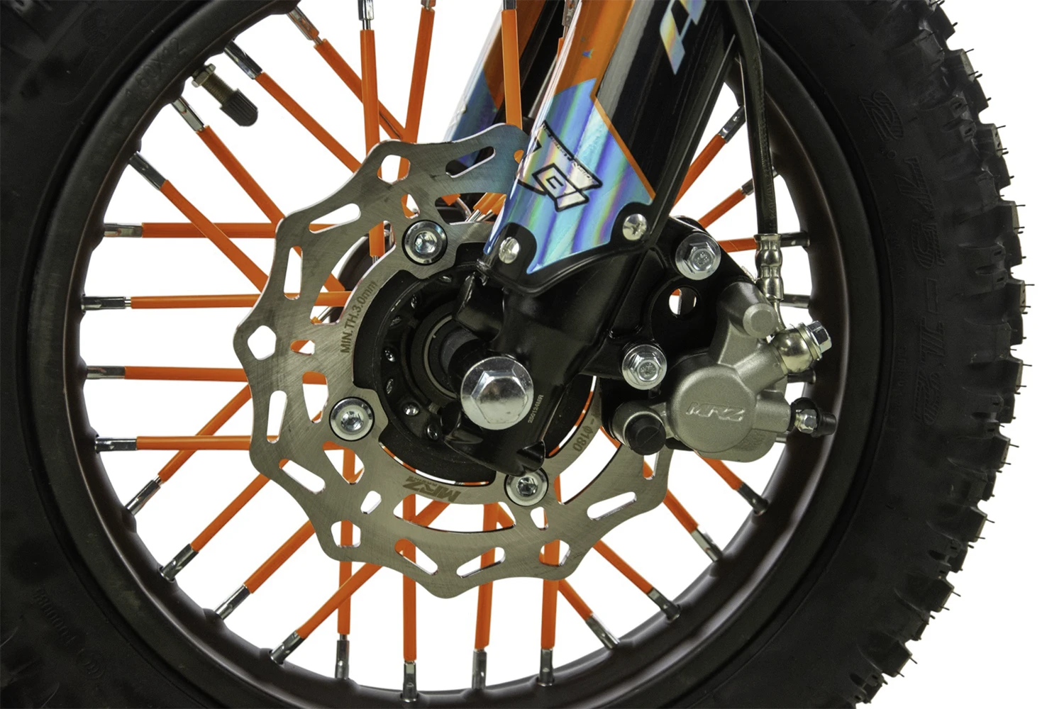 Motocicleta Enduro/Cross Asix XB27, 110cc, 4T, roti 14"/12", far, pornire electromotor, semi-automat, culoare albastru/lime [12]