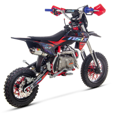 Motocicleta Enduro/Cross Asix XB27 90cc, 4T, roti 10"/12", automat cu pornire buton, culoare rosu/gri [2]