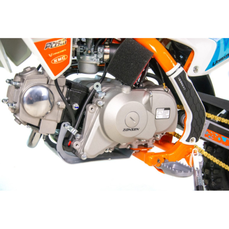 Motocicleta Enduro/Cross Asix XB27 90cc, 4T, roti 10"/12", automat cu pornire buton, culoare rosu/gri [12]