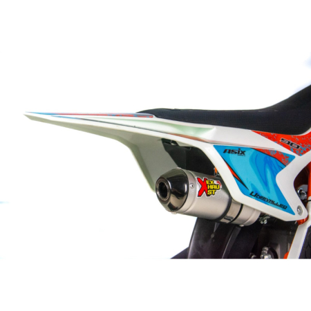 Motocicleta Enduro/Cross Asix XB27 90cc, 4T, roti 10"/12", automat cu pornire buton, culoare rosu/gri [9]