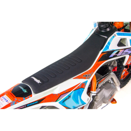 Motocicleta Enduro/Cross Asix XB27 90cc, 4T, roti 10"/12", automat cu pornire buton, culoare portocaliu/albastru [7]