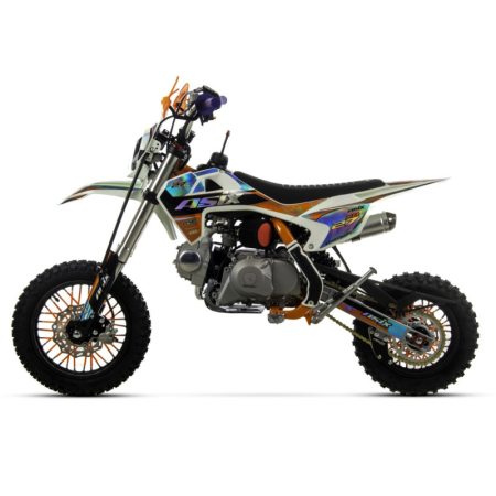 Motocicleta Enduro/Cross Asix XB27 90cc, 4T, roti 10"/12", automat cu pornire buton, culoare portocaliu/albastru [1]