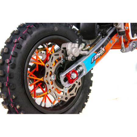 Motocicleta Enduro/Cross Asix XB27 90cc, 4T, roti 10"/12", automat cu pornire buton, culoare portocaliu/albastru [10]