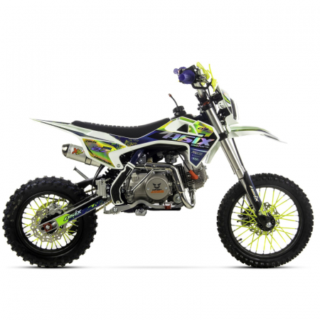 Motocicleta Enduro/Cross Asix XB27, 110cc, 4T, roti 14"/12", far, pornire electromotor, semi-automat, culoare albastru/lime [1]