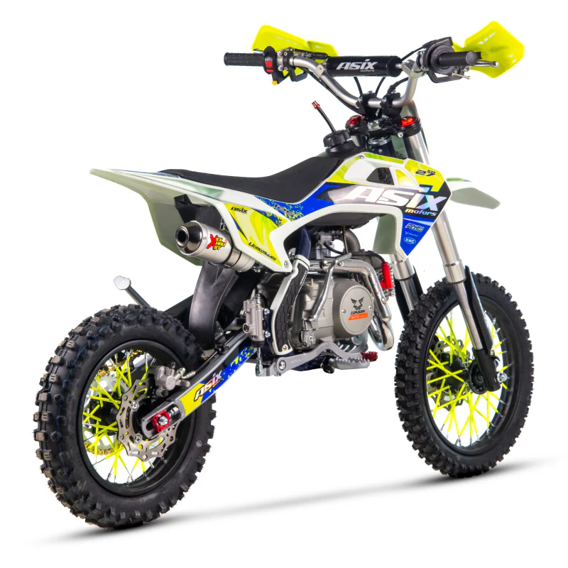 Motocicleta Enduro/Cross Asix XB27 A1, 125cc, 4T, roti 14"/12", pornire electromotor, culoare albastru/lemon [3]