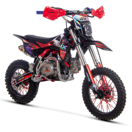 Motocicleta Enduro/Cross Asix XB27 A2, 125cc, 4T, roti 14"/12", far, pornire electromotor, culoare rosu/gri [5]