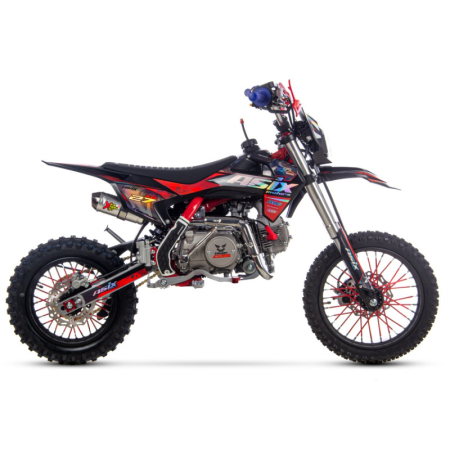 Motocicleta Enduro/Cross Asix XB27 A2, 125cc, 4T, roti 14"/12", far, pornire electromotor, culoare rosu/gri [4]