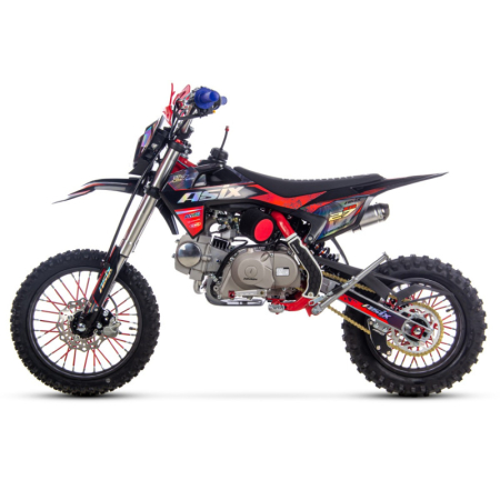 Motocicleta Enduro/Cross Asix XB27 A2, 125cc, 4T, roti 14"/12", far, pornire electromotor, culoare rosu/gri [1]