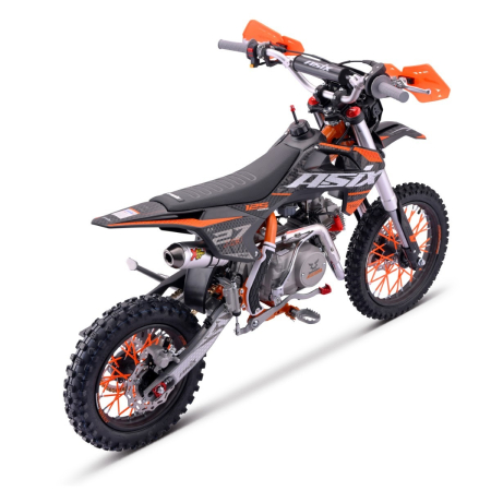 Motocicleta Enduro/Cross Asix XB27 A2, 125cc, 4T, roti 14"/12", far, pornire electromotor, culoare negru/portocaliu [1]
