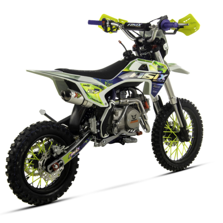 Motocicleta Enduro/Cross Asix XB27 A2, 125cc, 4T, roti 14"/12", far, pornire electromotor, culoare albastru/lemon [2]