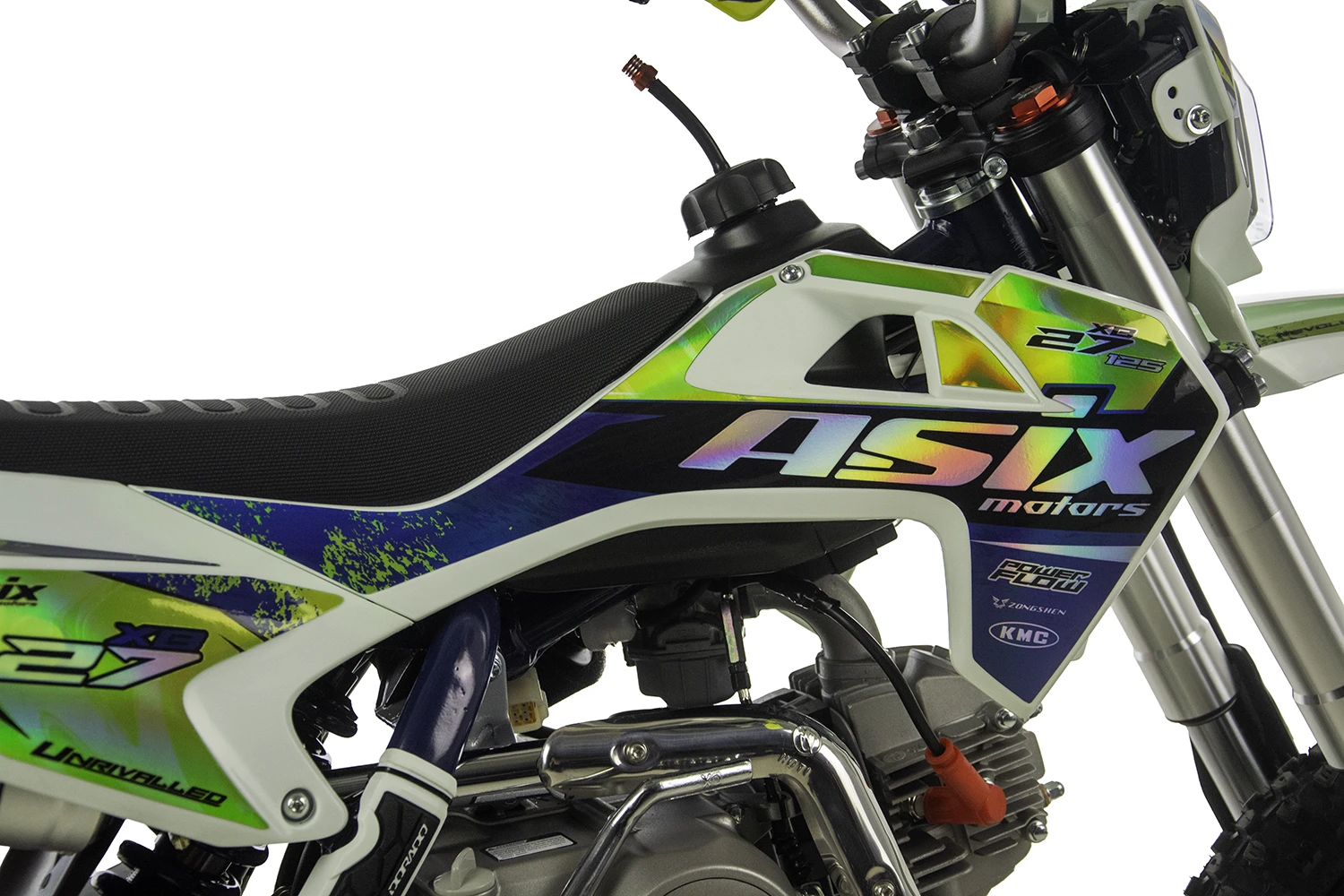 Motocicleta Enduro/Cross Asix XB27 A2, 125cc, 4T, roti 14"/12", far, pornire electromotor, culoare rosu/gri [15]