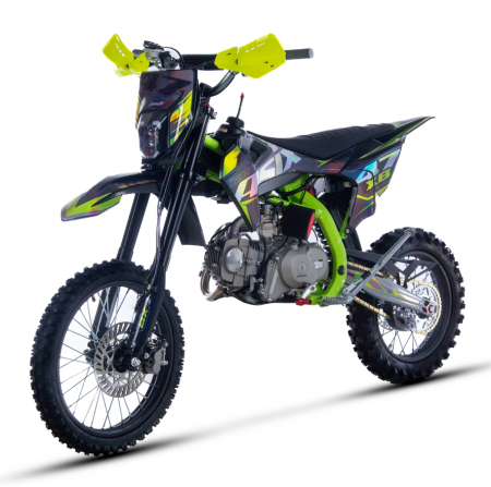 Motocicleta Enduro/Cross Asix XB47 125cc, 4T, roti 17"/14", 4 viteze, pornire electromotor, culoare negru/lime [2]