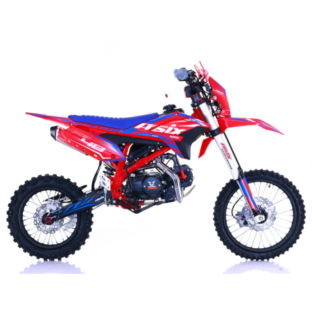 Motocicleta Enduro/Cross Asix XB48 125cc, 4T, roti 17"/14", 4 viteze, pornire electromotor, rosu/albastru [2]
