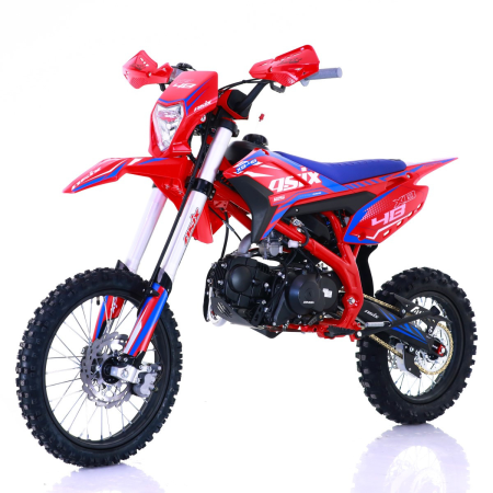 Motocicleta Enduro/Cross Asix XB48 125cc, 4T, roti 17"/14", 4 viteze, pornire electromotor, rosu/albastru [3]