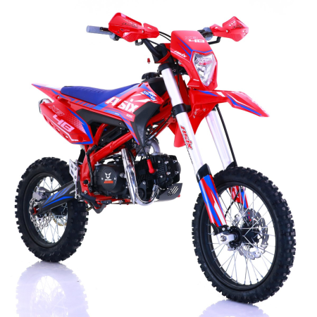 Motociclete & ATV - Motocicleta Enduro/Cross Asix XB48 125cc, 4T, roti 17"/14", 4 viteze, pornire electromotor, rosu/albastru