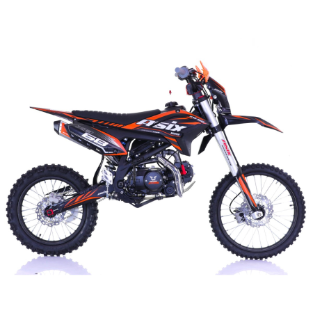 Motocicleta Enduro/Cross Asix XB68, 125cc, 4T, roti 19"/16", pornire electromotor, culoare negru/portocaliu [2]
