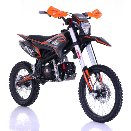 Motociclete & ATV - Motocicleta Enduro/Cross Asix XB68, 125cc, 4T, roti 19"/16", pornire electromotor, culoare negru/portocaliu