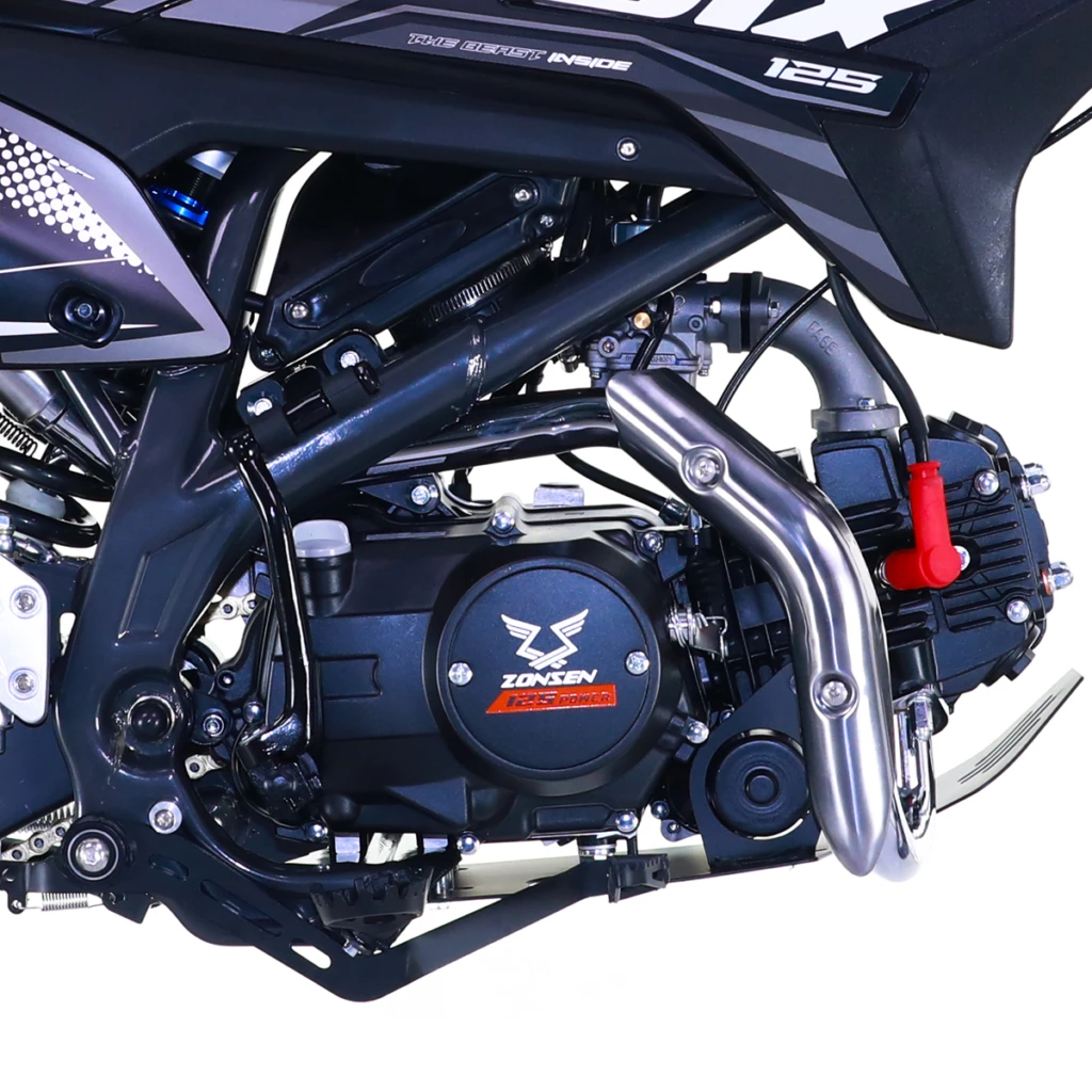 Motocicleta Enduro/Cross Asix XB48 125cc, 4T, roti 17"/14", 4 viteze, pornire electromotor, negru/gri [7]