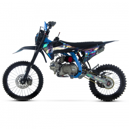 Motocicleta Enduro/Cross Asix XB67 125cc, 4T, roti 19"/16", 4 viteze, pornire electromotor, negru/albastru [2]