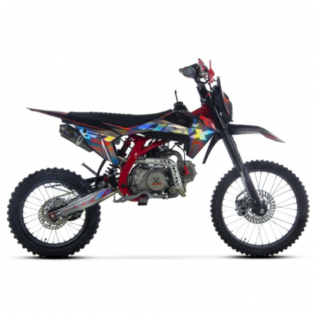 Motocicleta Enduro/Cross Asix XB67 125cc, 4T, roti 19"/16", 4 viteze, pornire electromotor, culoare negru/rosu [1]