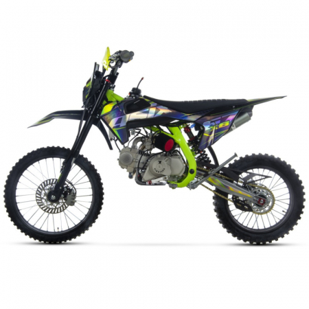 Motocicleta Enduro/Cross Asix XB67 140cc, 4T, roti 19"/16", 4 viteze, pornire electromotor, culoare negru/verde [4]