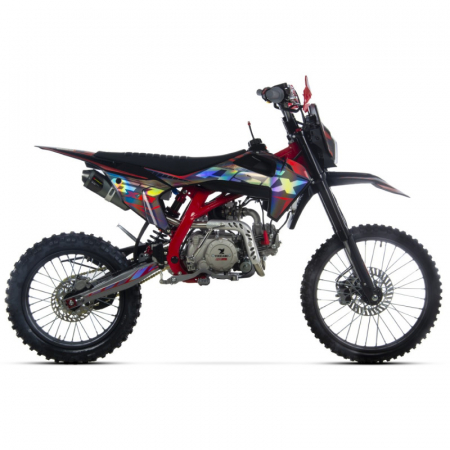 Motocicleta Enduro/Cross Asix XB67 140cc, 4T, roti 19"/16", 4 viteze, pornire electromotor, culoare negru/rosu [1]