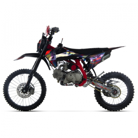Motocicleta Enduro/Cross Asix XB67 140cc, 4T, roti 19"/16", 4 viteze, pornire electromotor, culoare negru/rosu [4]