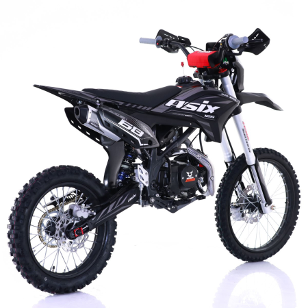 Motocicleta Enduro/Cross Asix XB68, 125cc, 4T, roti 19"/16", pornire electromotor, culoare negru/gri [2]