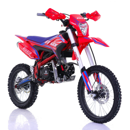Motociclete & ATV - Motocicleta Enduro/Cross Asix XB68,140CC, 4T, roti 19"/16", pornire electromotor, culoare rosu/albastru