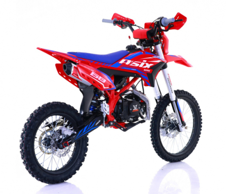 Motocicleta Enduro/Cross Asix XB68, 140cc, 4T, roti 19"/16", pornire  electromotor, culoare rosu/albastru [2]
