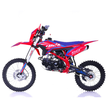 Motocicleta Enduro/Cross Asix XB68,140CC, 4T, roti 19"/16", pornire electromotor, culoare rosu/albastru [4]
