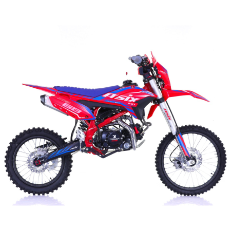 Motocicleta Enduro/Cross Asix XB68,140CC, 4T, roti 19"/16", pornire electromotor, culoare rosu/albastru [3]