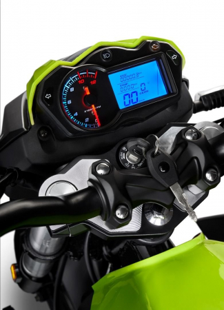 Motociclu Barton FR50cc, culoare negru/verde [3]