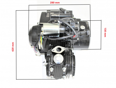 Motor complet ATV 110cc, 3+1 viteze, carburator si aprindere [1]