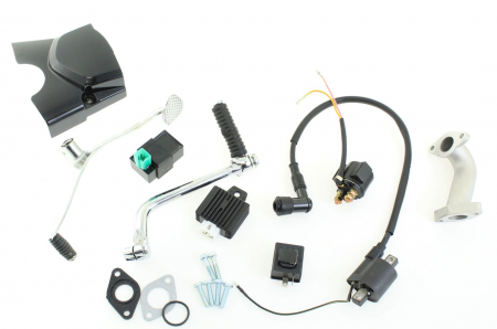 Motor complet JH125, 4 viteze, instalatie electrica, carburator [2]