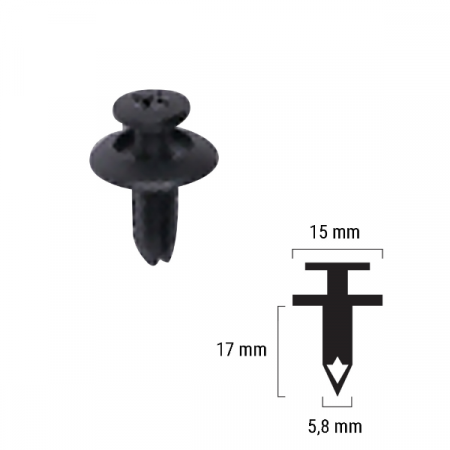 Suspensie Cadru - Nit plastic, Suzuki 0940906313, RMS, 1 bucata