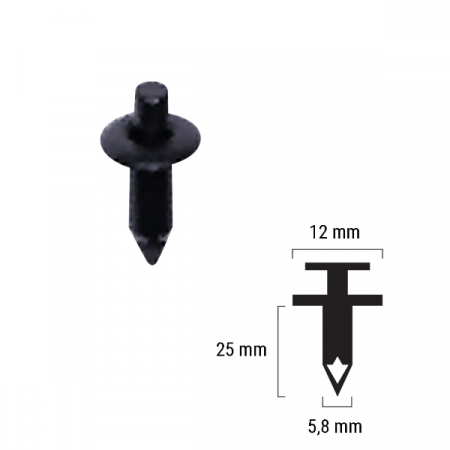 Suspensie Cadru - Nit plastic, Suzuki 0940906317, RMS, 1 bucata