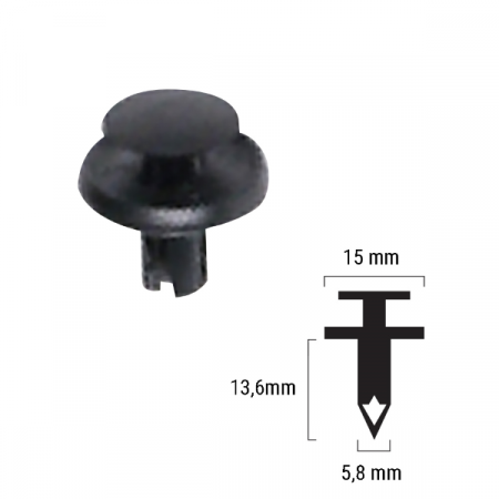 Suspensie Cadru - Nit plastic, Suzuki 0940906328, RMS, 1 bucata