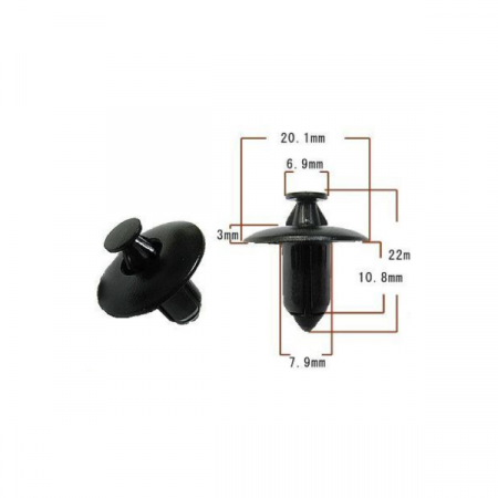 Suspensie Cadru - Nit plastic, Suzuki 0940907333, Kymco 00162154, RMS, 1 bucata