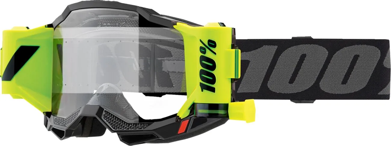 Echipamente - Ochelari atv/cross 100% Accuri 2 ForeCast Roll-Off, lentila clara, culoare rama negru