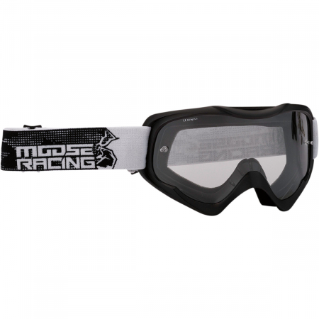 Echipamente - Ochelari atv/cross Moose Racing Qualifier Agroid culoare Negru/Alb