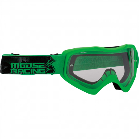 Ochelari - Ochelari atv/cross Moose Racing Qualifier Agroid culoare Negru/Verde