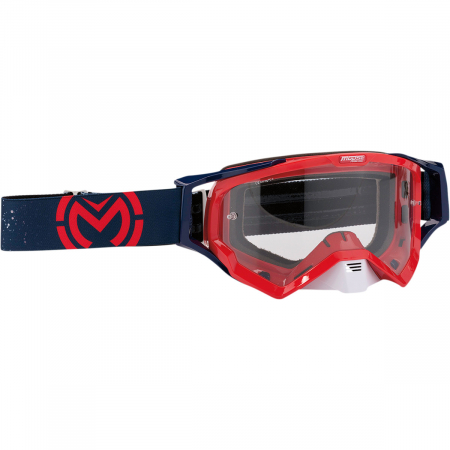 Ochelari - Ochelari atv/cross Moose Racing XCR Galaxy culoare Albastru/Rosu