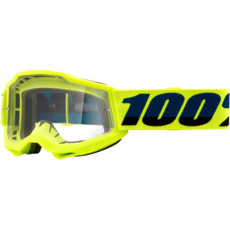 Ochelari - Ochelari cross/atv 100% Accuri 2 Copii, lentila clara, culoare rama galben