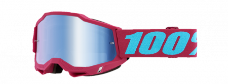 Echipament Cross  & ATV - Ochelari cross/atv 100% Accuri 2 Excelsior, lentila oglinda, culoare rama roz