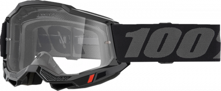 Echipament Cross  & ATV - Ochelari cross/atv 100% Accuri OTG Black, lentila transparenta, culoare rama negru