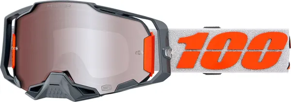 Echipamente - Ochelari cross/atv 100% Armega HiPER, lentila oglinda argintie, culoare rama argintiu