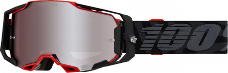 Ochelari cross/atv 100% Armega RENEN, lentila oglinda, culoare negru/rosu [1]