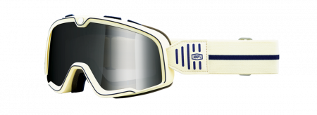 Echipament Cross  & ATV - Ochelari cross/atv 100% Barstow Arno, lentila oglinda, culoare rama alb